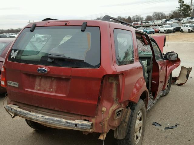 1FMCU02Z68KC08702 - 2008 FORD ESCAPE XLS MAROON photo 4