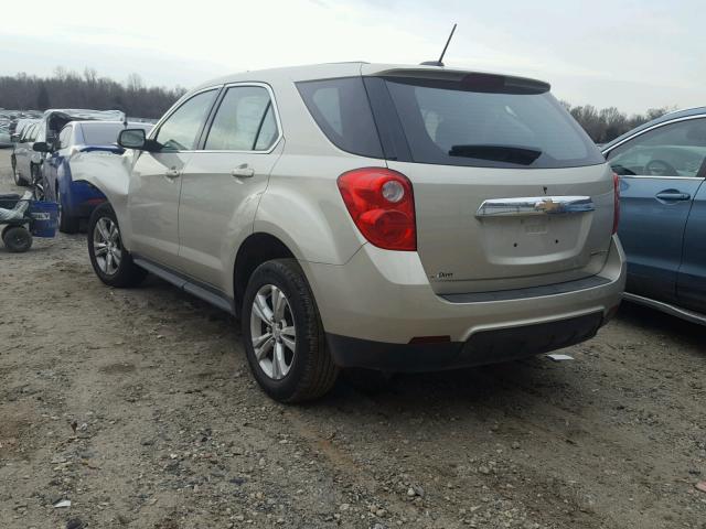 2GNALAEK6F6113745 - 2015 CHEVROLET EQUINOX LS BEIGE photo 3