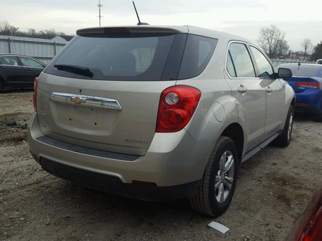 2GNALAEK6F6113745 - 2015 CHEVROLET EQUINOX LS BEIGE photo 4