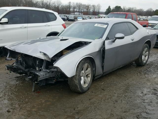 2C3CDYAG8DH670929 - 2013 DODGE CHALLENGER SILVER photo 2