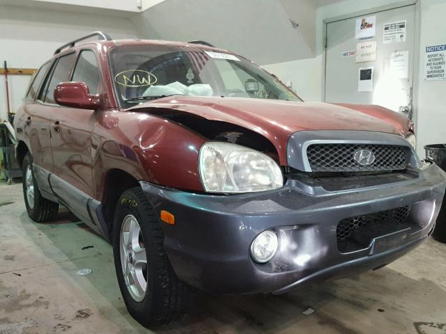 KM8SC73D63U513768 - 2003 HYUNDAI SANTA FE G RED photo 1