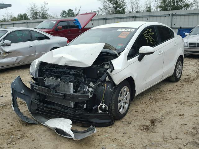 KNADM4A3XF6422138 - 2015 KIA RIO LX WHITE photo 2