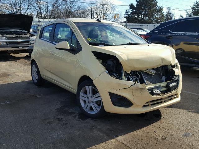 KL8CD6S9XDC537701 - 2013 CHEVROLET SPARK 1LT YELLOW photo 1