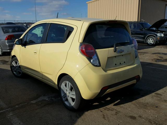 KL8CD6S9XDC537701 - 2013 CHEVROLET SPARK 1LT YELLOW photo 3