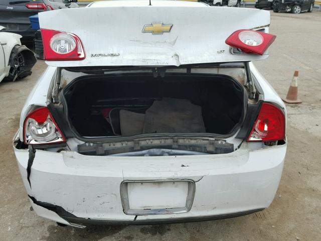 1G1ZH57B49F206333 - 2009 CHEVROLET MALIBU 1LT WHITE photo 9