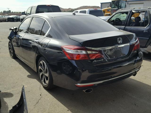 1HGCR3F0XGA005790 - 2016 HONDA ACCORD EXL BLACK photo 3