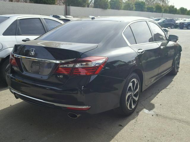 1HGCR3F0XGA005790 - 2016 HONDA ACCORD EXL BLACK photo 4