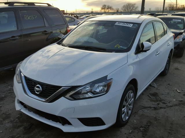 3N1AB7AP9HL650434 - 2017 NISSAN SENTRA S WHITE photo 2