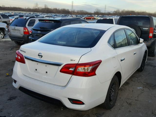 3N1AB7AP9HL650434 - 2017 NISSAN SENTRA S WHITE photo 4