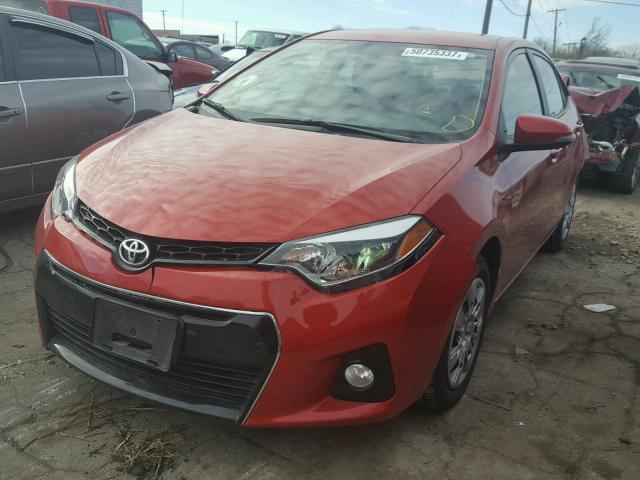 5YFBURHEXGP474992 - 2016 TOYOTA COROLLA L RED photo 2