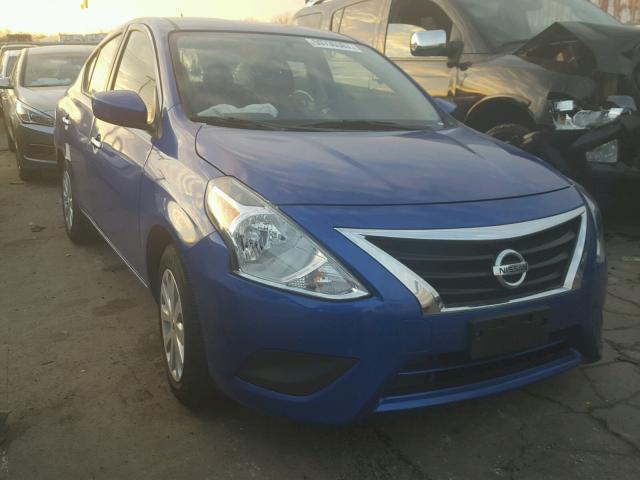 3N1CN7AP0HL857441 - 2017 NISSAN VERSA S BLUE photo 1