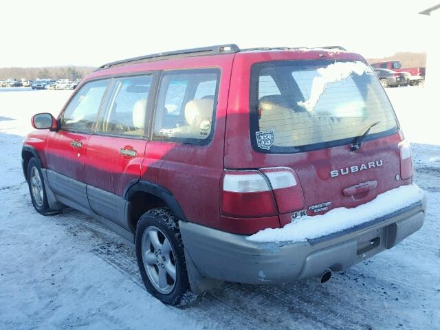 JF1SF65561H759971 - 2001 SUBARU FORESTER S RED photo 3