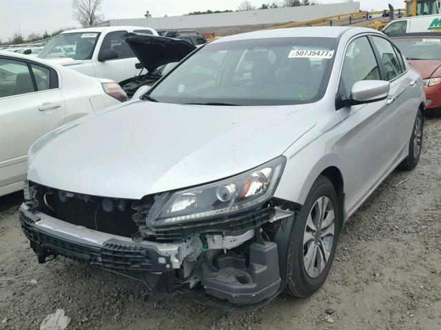 1HGCR2F3XDA113391 - 2013 HONDA ACCORD LX SILVER photo 2