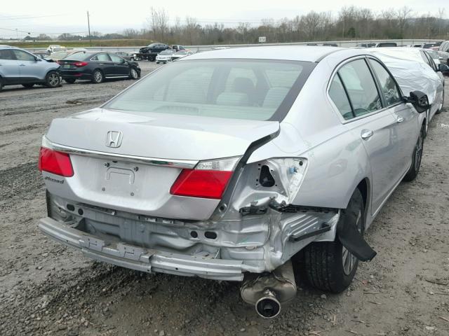 1HGCR2F3XDA113391 - 2013 HONDA ACCORD LX SILVER photo 4