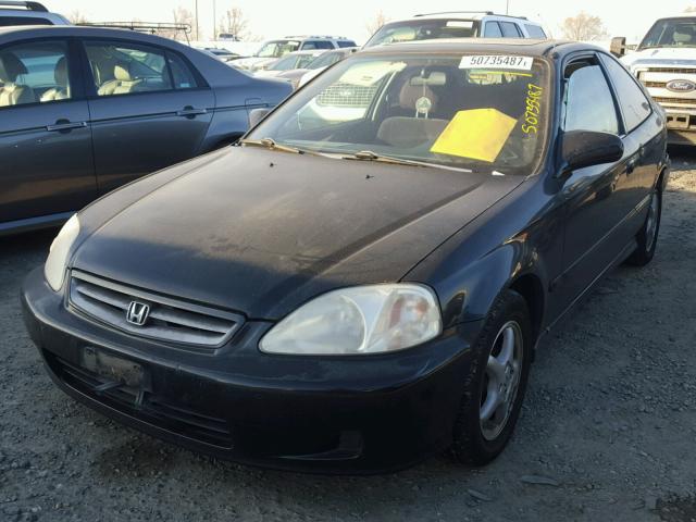 1HGEJ8243XL080003 - 1999 HONDA CIVIC EX BLACK photo 2