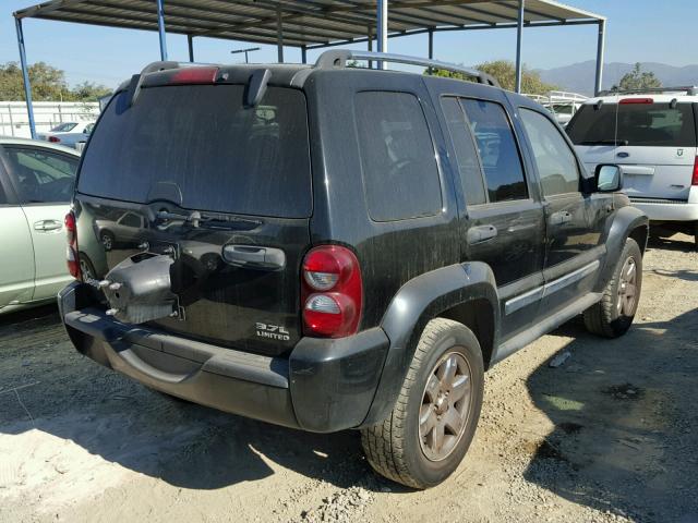 1J4GK58K95W554485 - 2005 JEEP LIBERTY LI BLACK photo 4