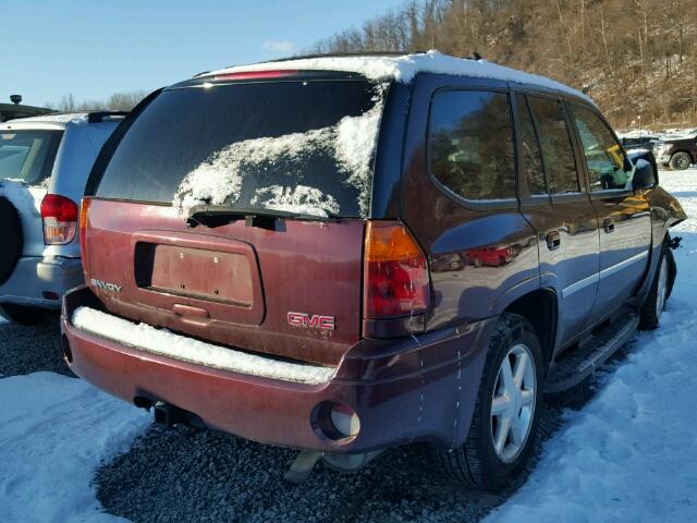 1GKDT13S872246079 - 2007 GMC ENVOY BURGUNDY photo 4