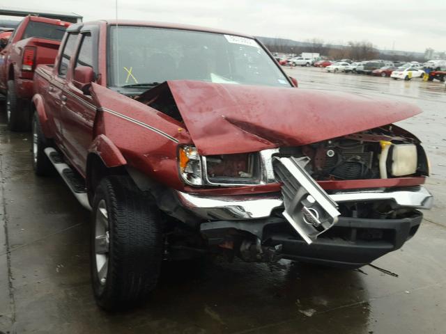 1N6ED27T4YC343357 - 2000 NISSAN FRONTIER C RED photo 1