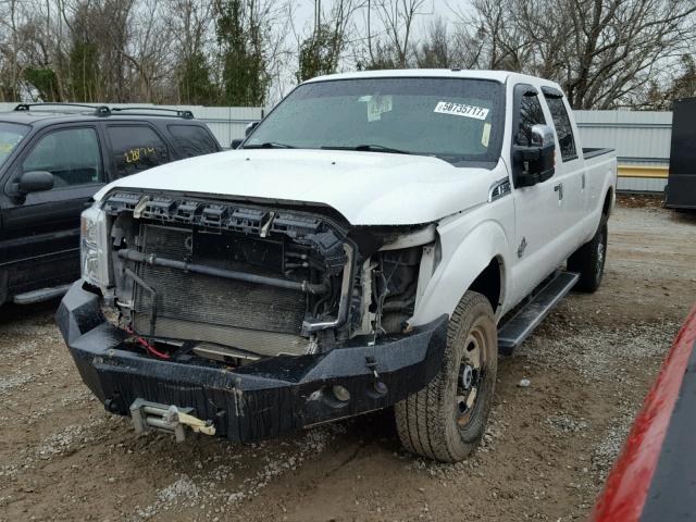 1FT8W3BT2EEA66604 - 2014 FORD F350 SUPER WHITE photo 2