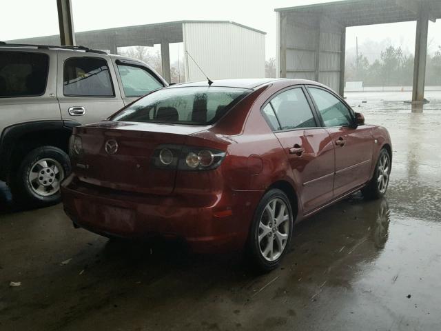 JM1BK32F091248231 - 2009 MAZDA 3 I BURGUNDY photo 4