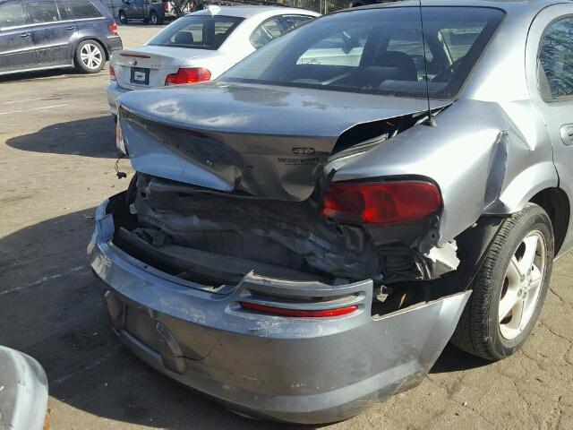 1B3EL46X06N143360 - 2006 DODGE STRATUS SX GRAY photo 9