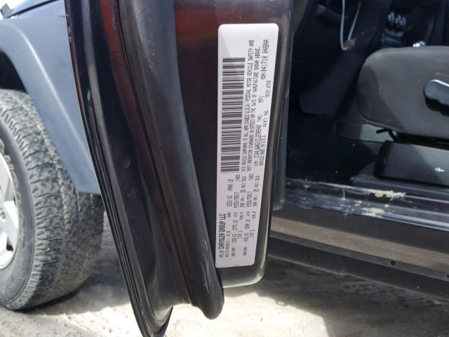 1C4AJWAG1EL270540 - 2014 JEEP WRANGLER S Մոխրագույն լուսանկար 10