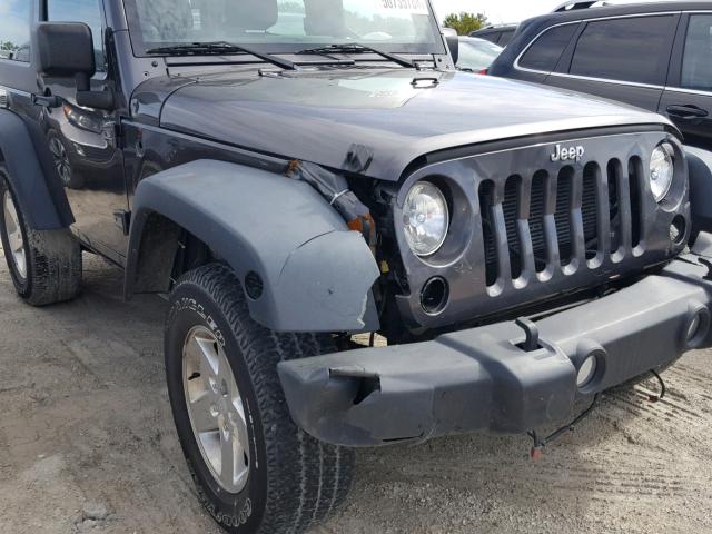 1C4AJWAG1EL270540 - 2014 JEEP WRANGLER S Մոխրագույն լուսանկար 9