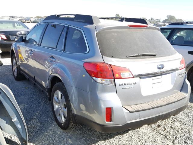 4S4BRDJC3B2388360 - 2011 SUBARU OUTBACK 3. SILVER photo 3