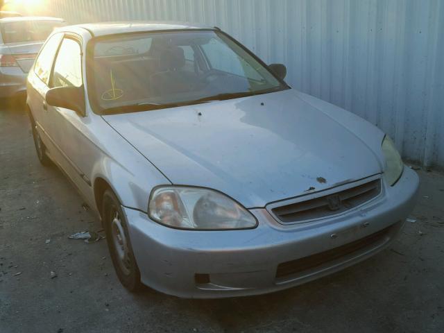 2HGEJ6423YH109725 - 2000 HONDA CIVIC CX GRAY photo 1