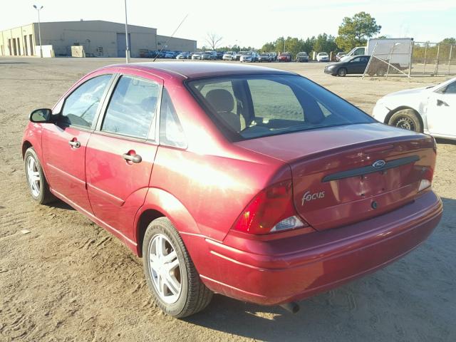 1FAFP34P73W154677 - 2003 FORD FOCUS SE BURGUNDY photo 3