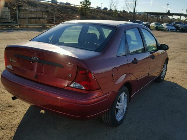 1FAFP34P73W154677 - 2003 FORD FOCUS SE BURGUNDY photo 4