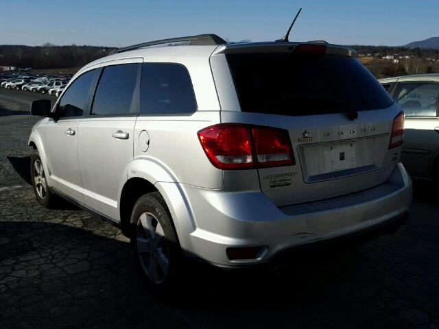 3C4PDCBG1CT387325 - 2012 DODGE JOURNEY SX SILVER photo 3