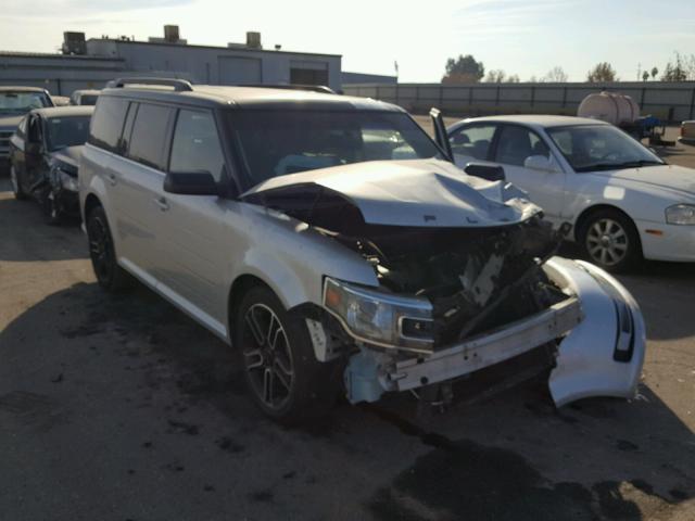 2FMGK5C84EBD07177 - 2014 FORD FLEX SEL SILVER photo 1