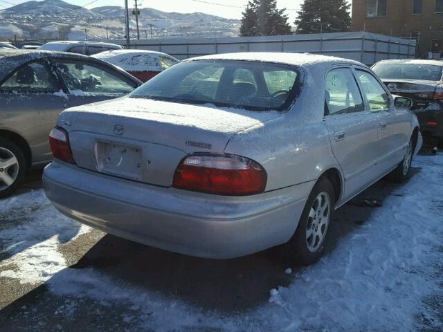 1YVGF22C325296048 - 2002 MAZDA 626 LX SILVER photo 4