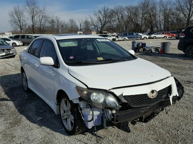 1NXBE4EE7AZ246216 - 2010 TOYOTA COROLLA XR WHITE photo 1