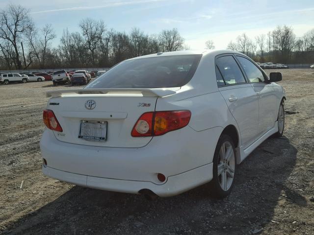 1NXBE4EE7AZ246216 - 2010 TOYOTA COROLLA XR WHITE photo 4