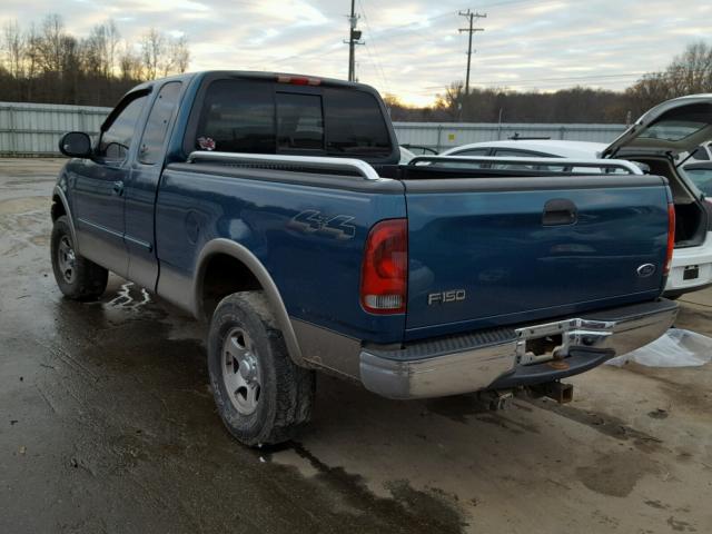 1FTRX18L31NB62748 - 2001 FORD F150 BLUE photo 3