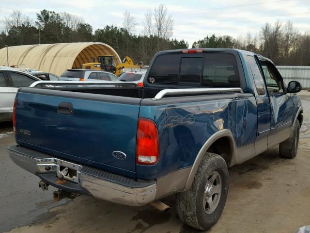 1FTRX18L31NB62748 - 2001 FORD F150 BLUE photo 4