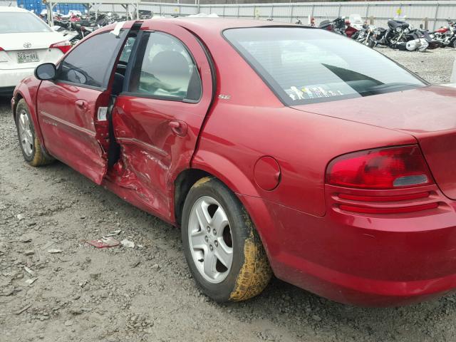 1B3EJ46X11N550893 - 2001 DODGE STRATUS SE MAROON photo 3