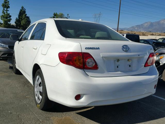 JTDBU4EE1AJ073544 - 2010 TOYOTA COROLLA BA WHITE photo 3