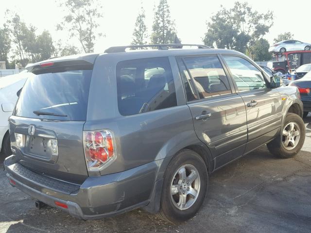 5FNYF28458B012954 - 2008 HONDA PILOT EX GRAY photo 4