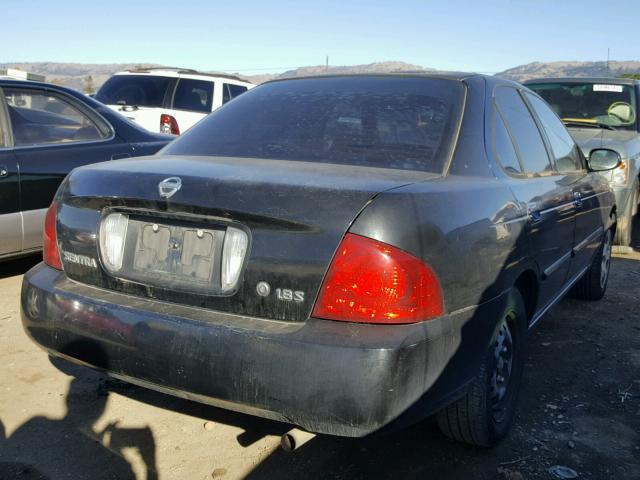 3N1CB51D24L868521 - 2004 NISSAN SENTRA 1.8 BLACK photo 4