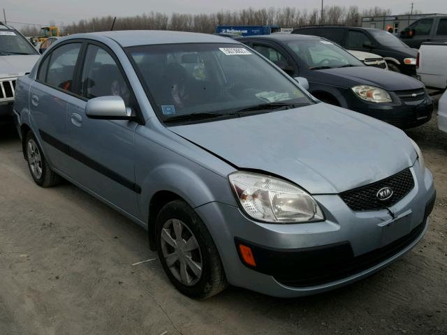 KNADE123666081802 - 2006 KIA RIO BLUE photo 1