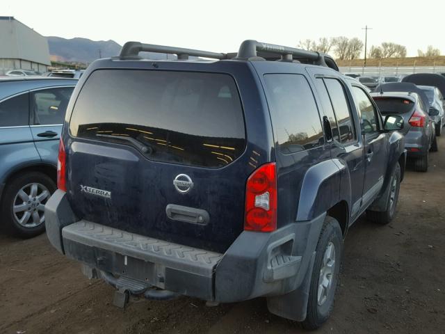 5N1AN08W08C517772 - 2008 NISSAN XTERRA OFF BLUE photo 4