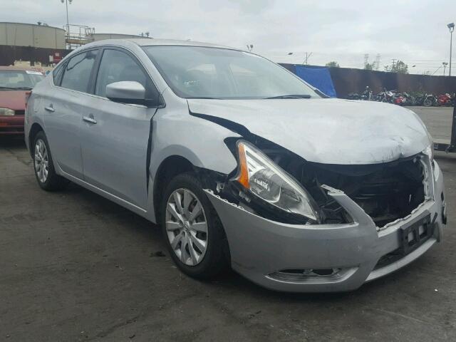 1N4AB7AP7DN903554 - 2013 NISSAN SENTRA S SILVER photo 1