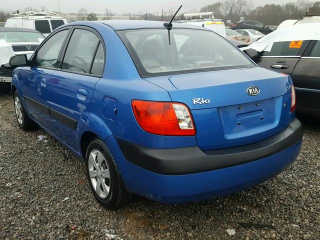 KNADE223696463435 - 2009 KIA RIO BASE BLUE photo 3