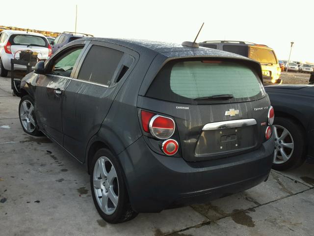 1G1JE6SB6F4124078 - 2015 CHEVROLET SONIC LTZ GRAY photo 3