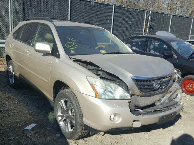 JTJGW31U372002871 - 2007 LEXUS RX 400H GOLD photo 1