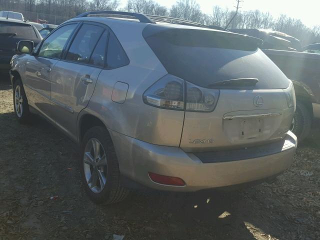 JTJGW31U372002871 - 2007 LEXUS RX 400H GOLD photo 3