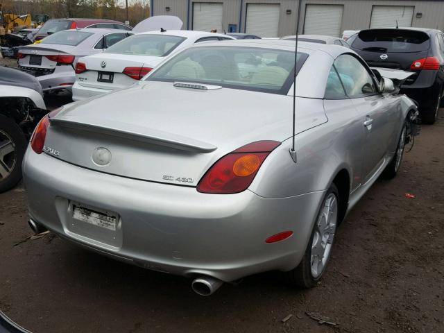 JTHFN48Y050071380 - 2005 LEXUS SC 430 SILVER photo 4